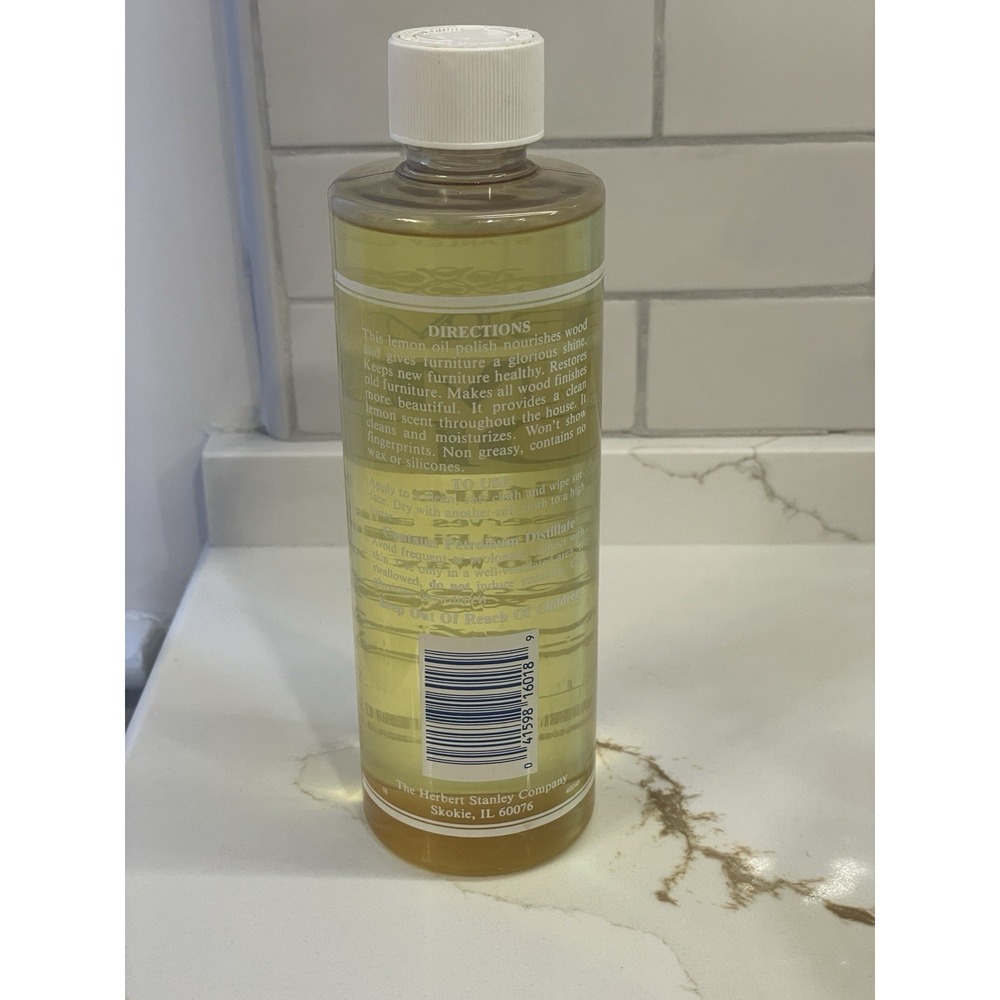 Weiman Lemon Oil Furniture Polish Wood Clean Preserve Sunscreen 16 f oz 95% Full - Picture 4 of 5